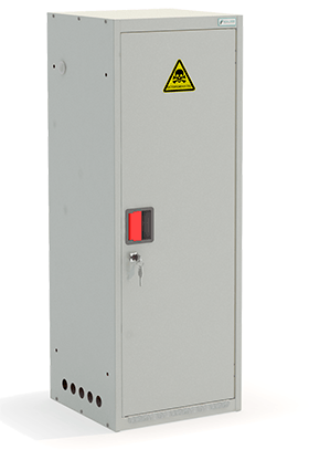 Купить шкаф для 1 газового баллона 50 л шгр 50-1-4, 1631х600х385 мм
