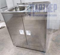 Купить тумба мт-2н с 2-чашечной мойкой «партнер» 800х600х830мм